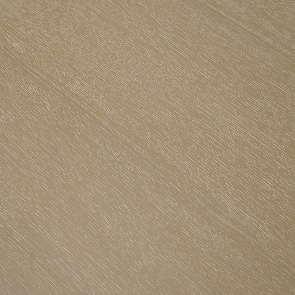 Smooth rectangular washed oak desk with brushed brass details