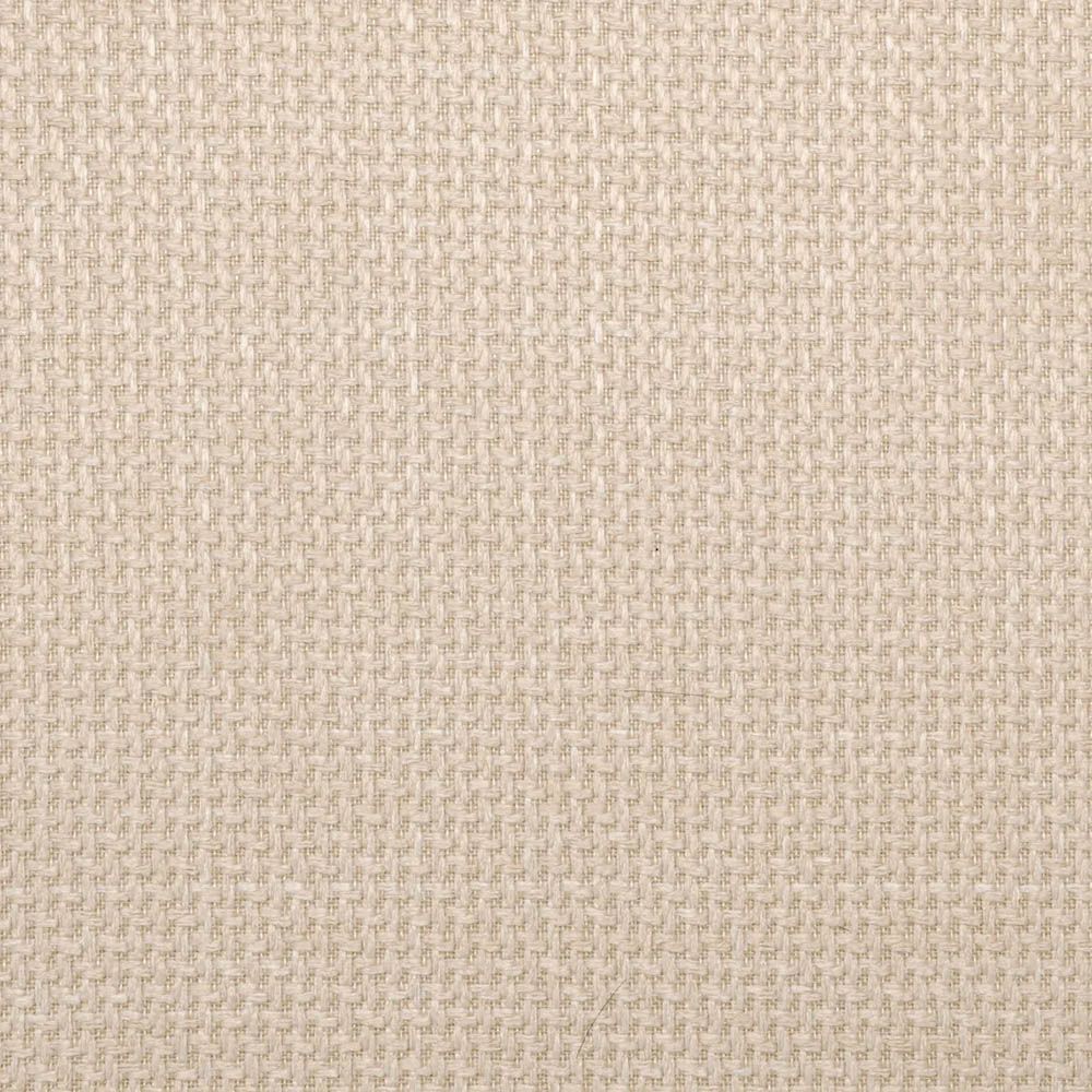 cream coloured linen dining chair with black wooden back