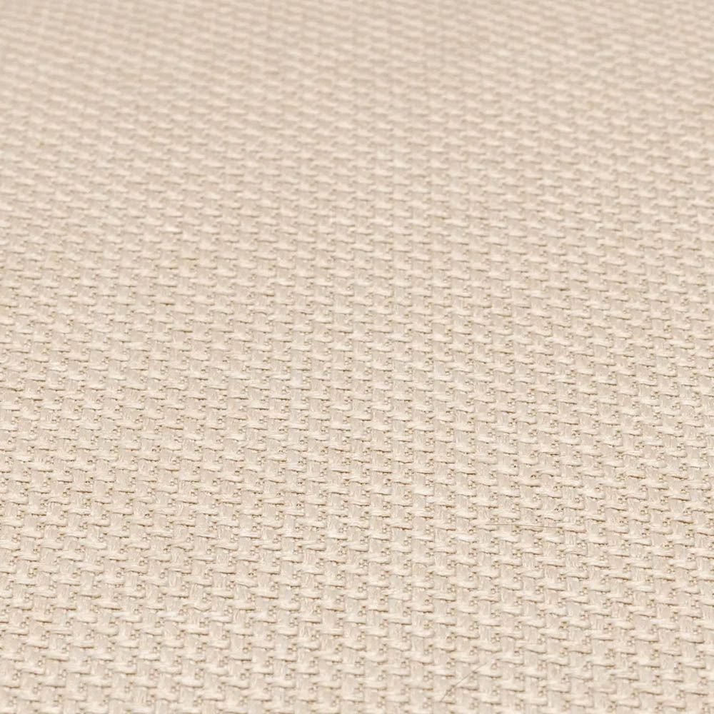 cream coloured linen dining chair with black wooden back