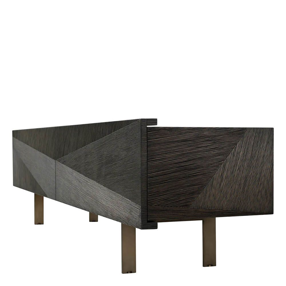 Media cabinet in brown with two drawers