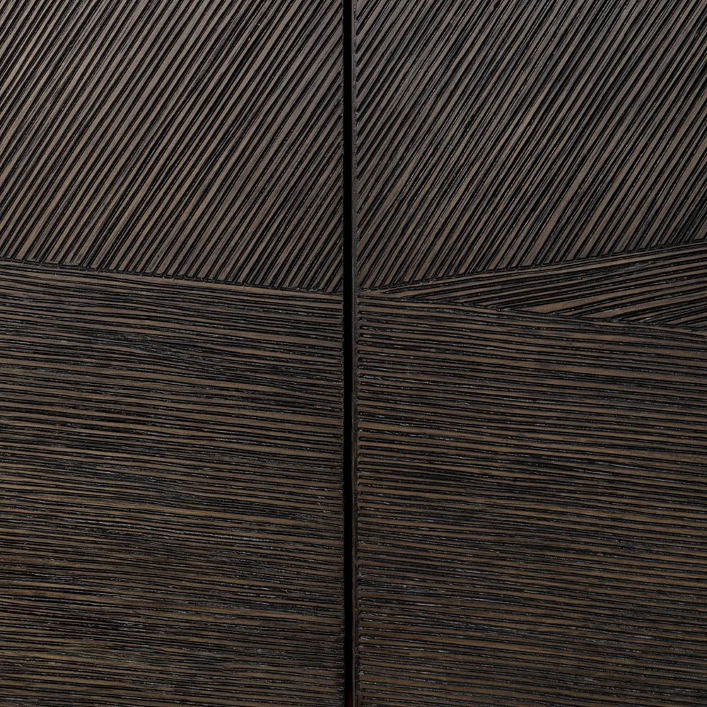 Media cabinet in brown with two drawers