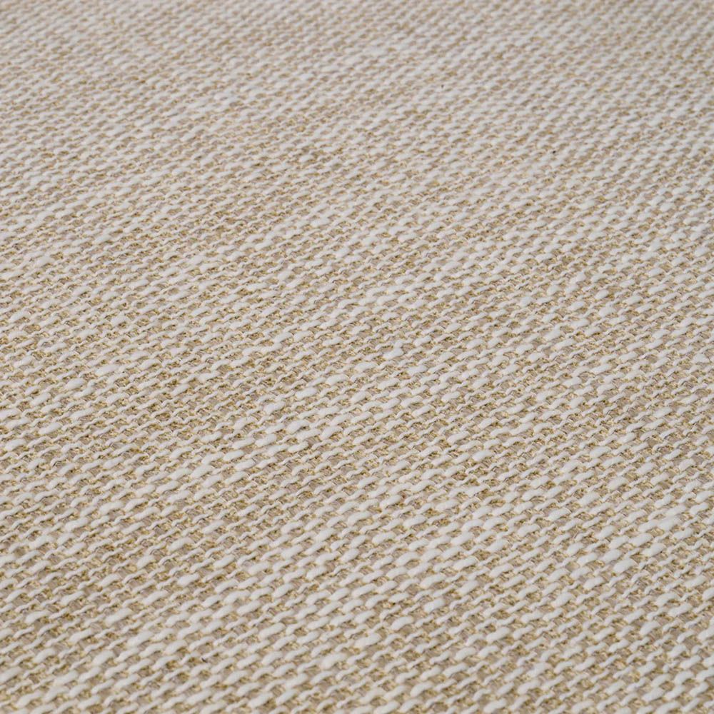 quilted sofa ottoman module in skyward sand coloured linen upholstery