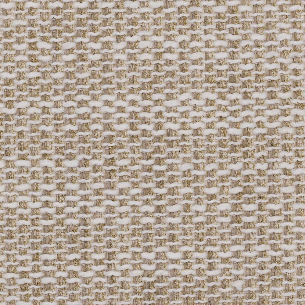 quilted sofa ottoman module in skyward sand coloured linen upholstery