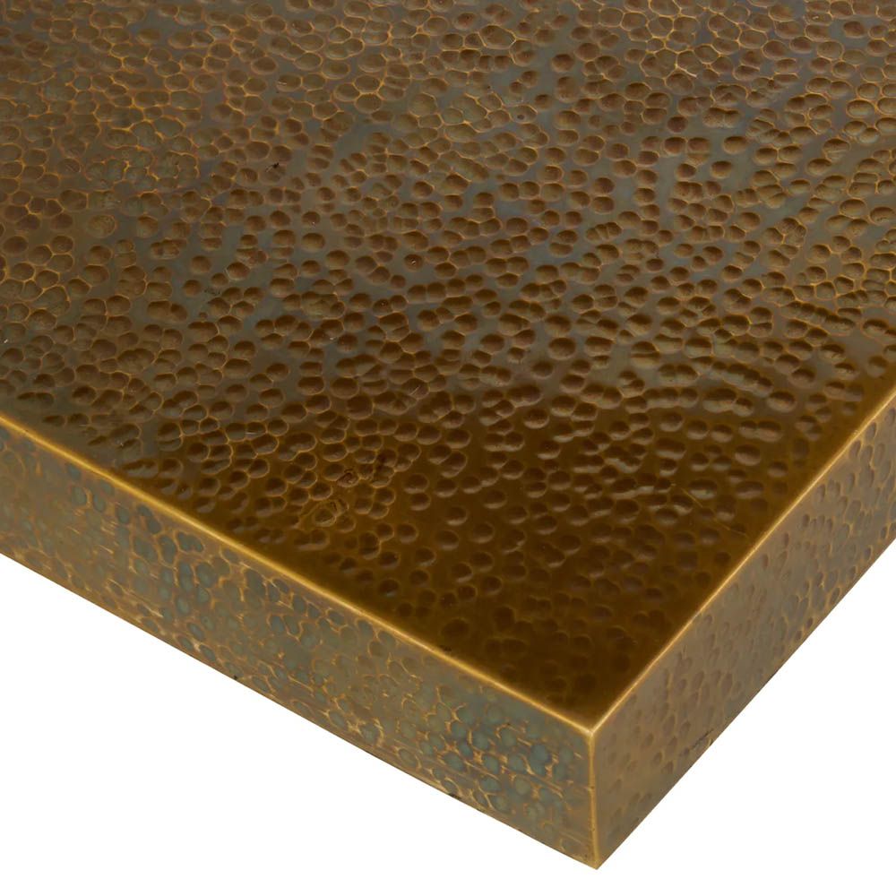 Angular table lamp with linen shade in brass finish