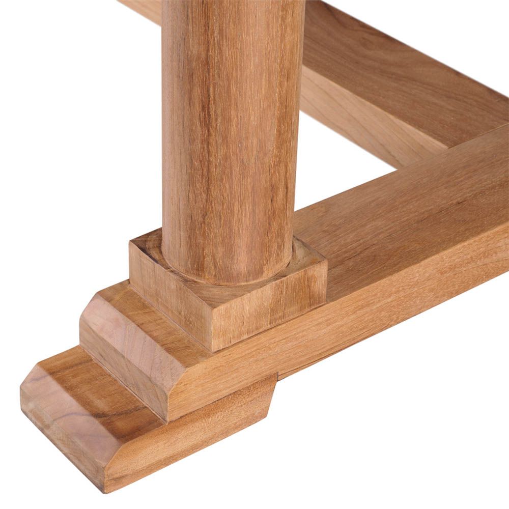 Stunning teak wood dining table for outdoor use