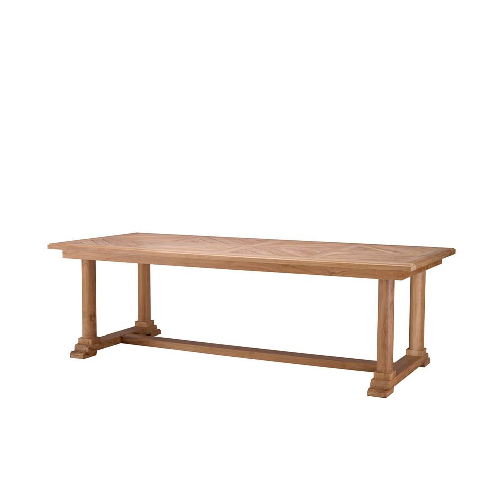 Stunning teak wood dining table for outdoor use
