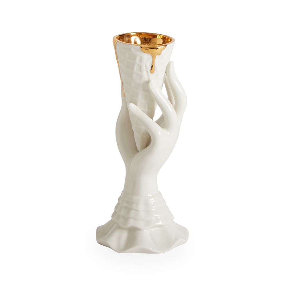 Porcelain Ice-cream shaped vase by Jonathan Adler