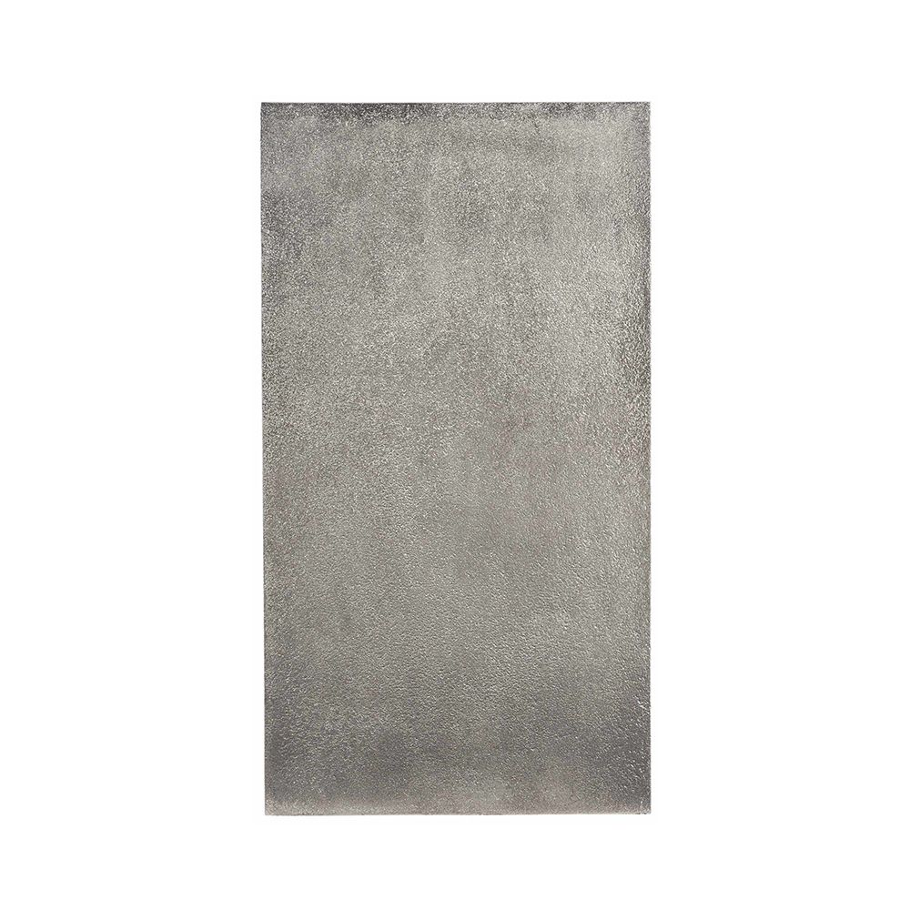 A beautiful two drawer chest from Bernhardt featuring a white oak veneer inner case and an aluminium outer case with a nickel finish