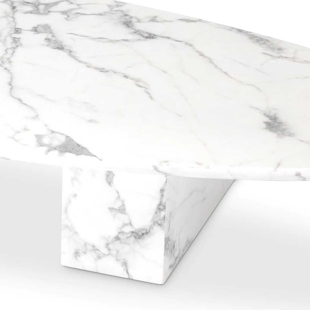 Eichholtz Aurore Coffee Table White Faux Marble Eichholtz