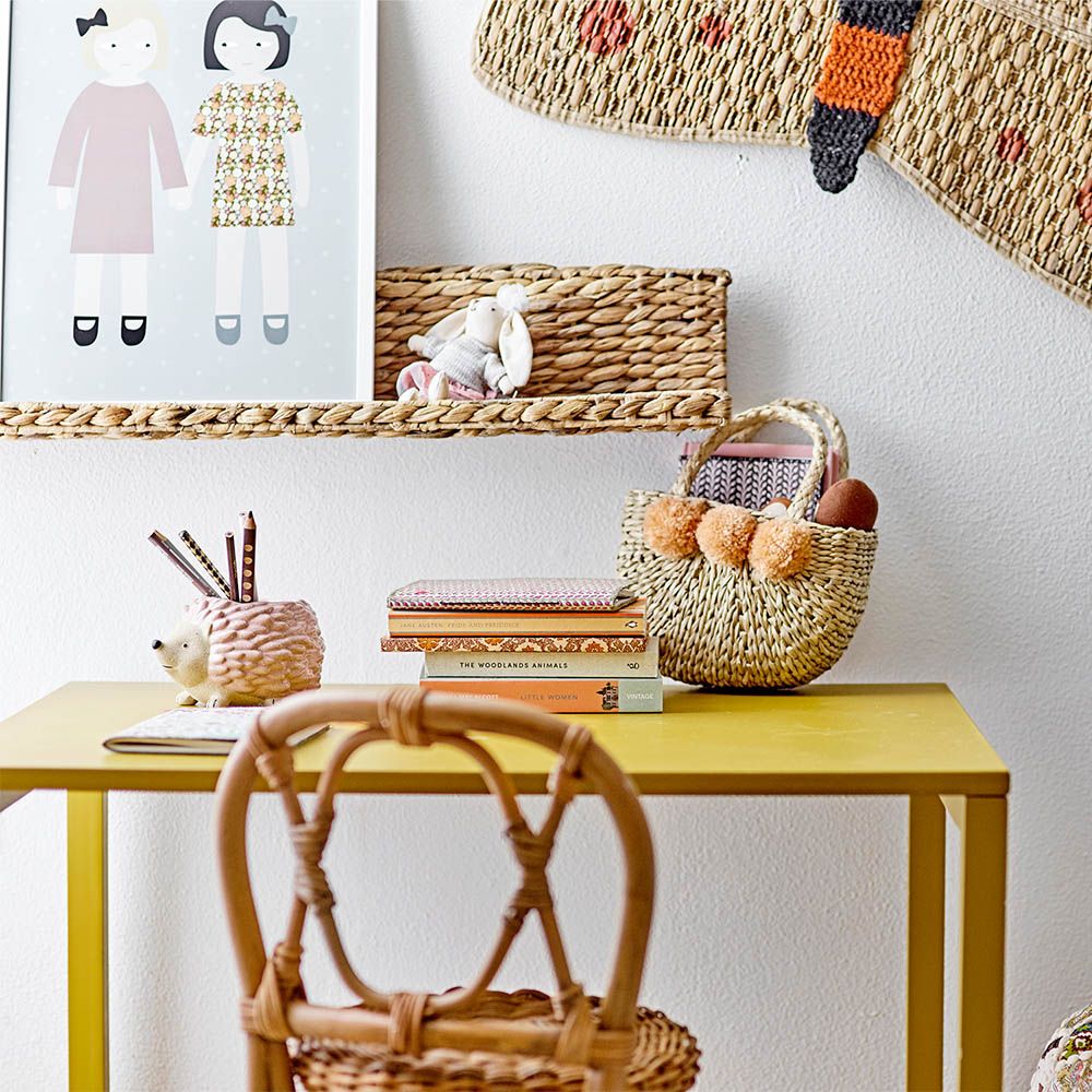 Yellow rubberwood table