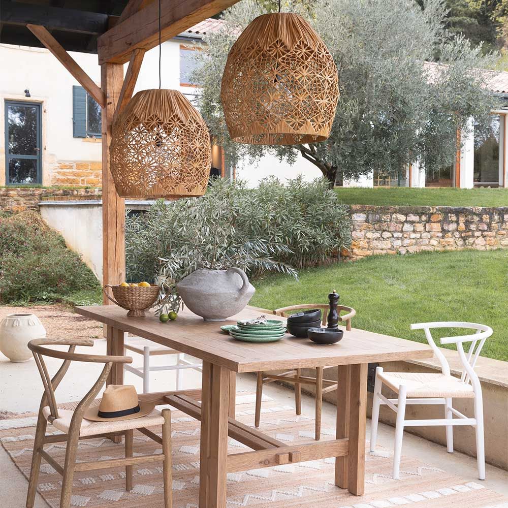 Recycled dining table and chairs 2025