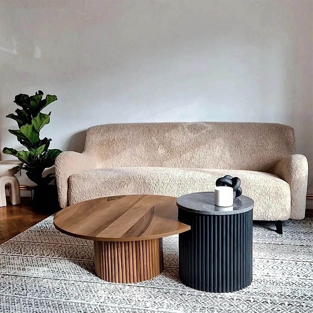 Black shop upholstered sofa