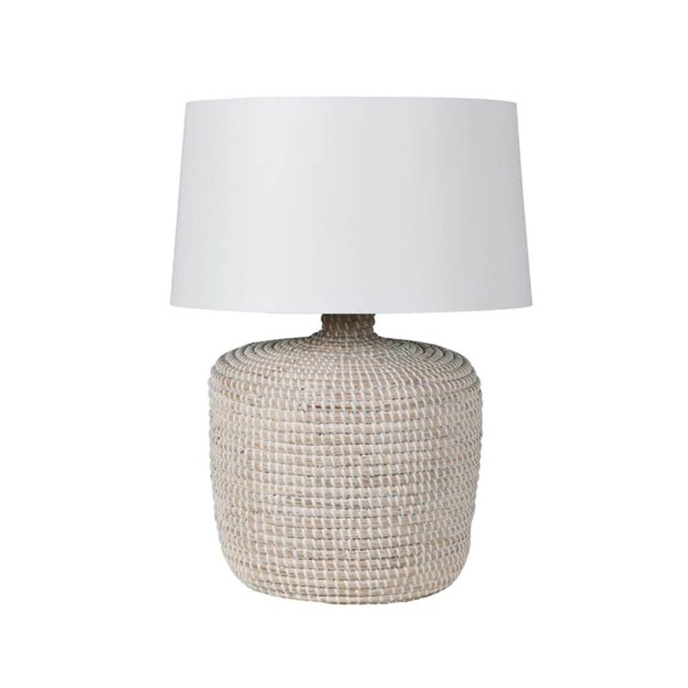 Seagrass table deals lamp shade