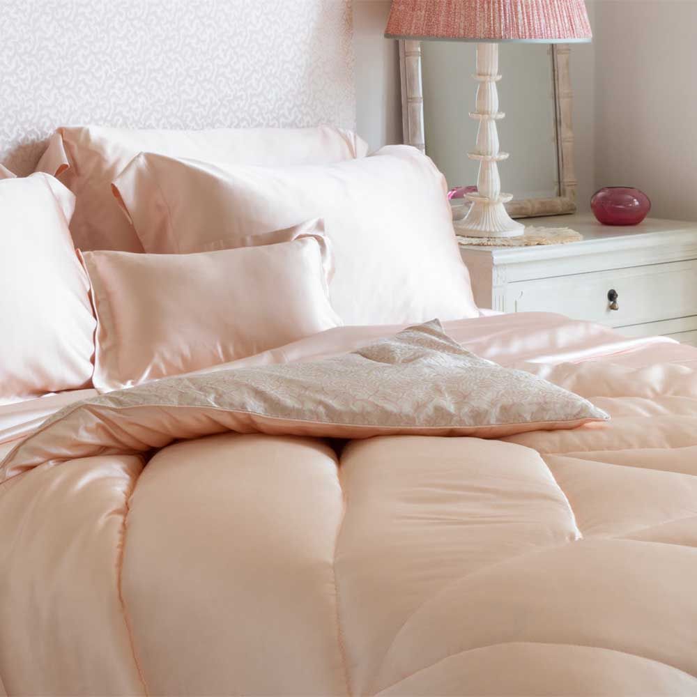 Baby pink deals silk bedding