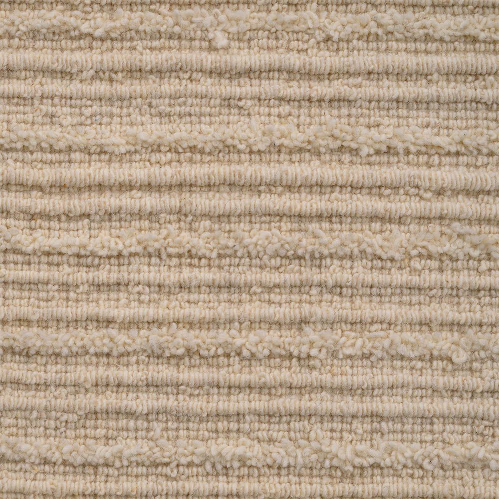 Elegant, neutral rug with gentle ribbed texture