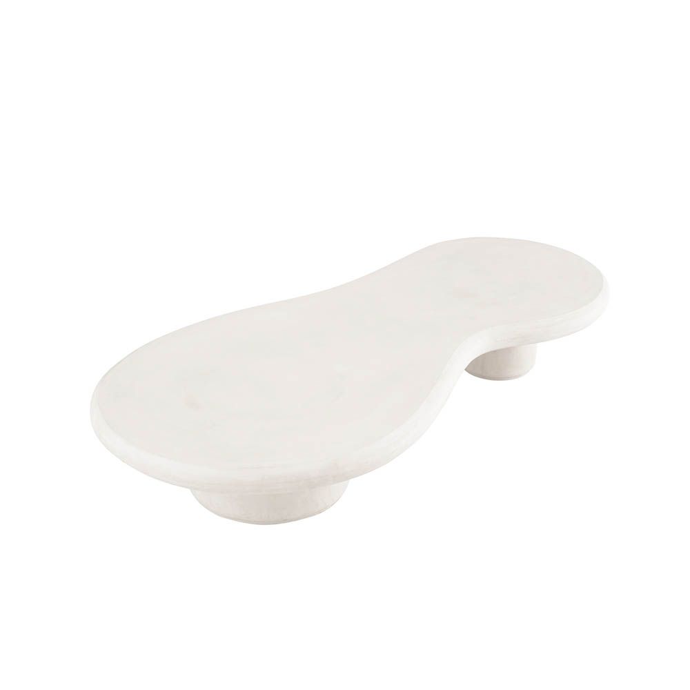 Organically shaped stone coffee table for outdoor or indoor use