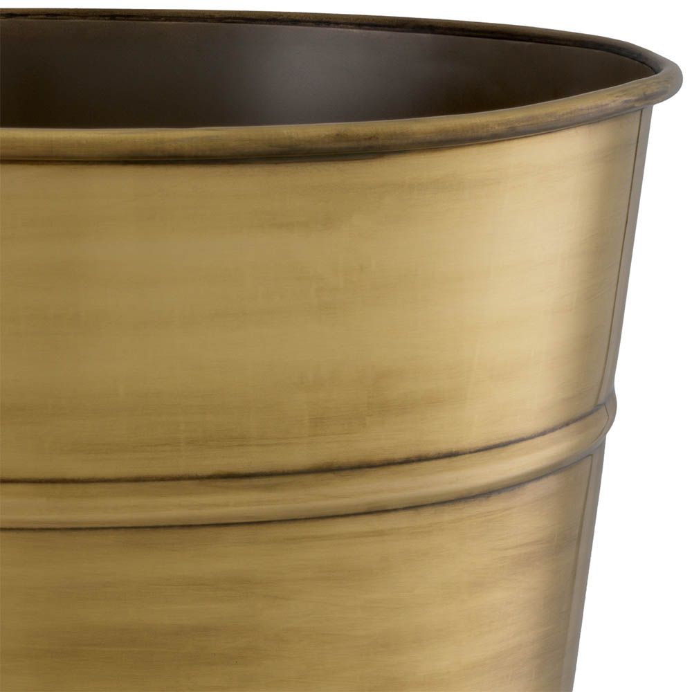 Vintage brass planter