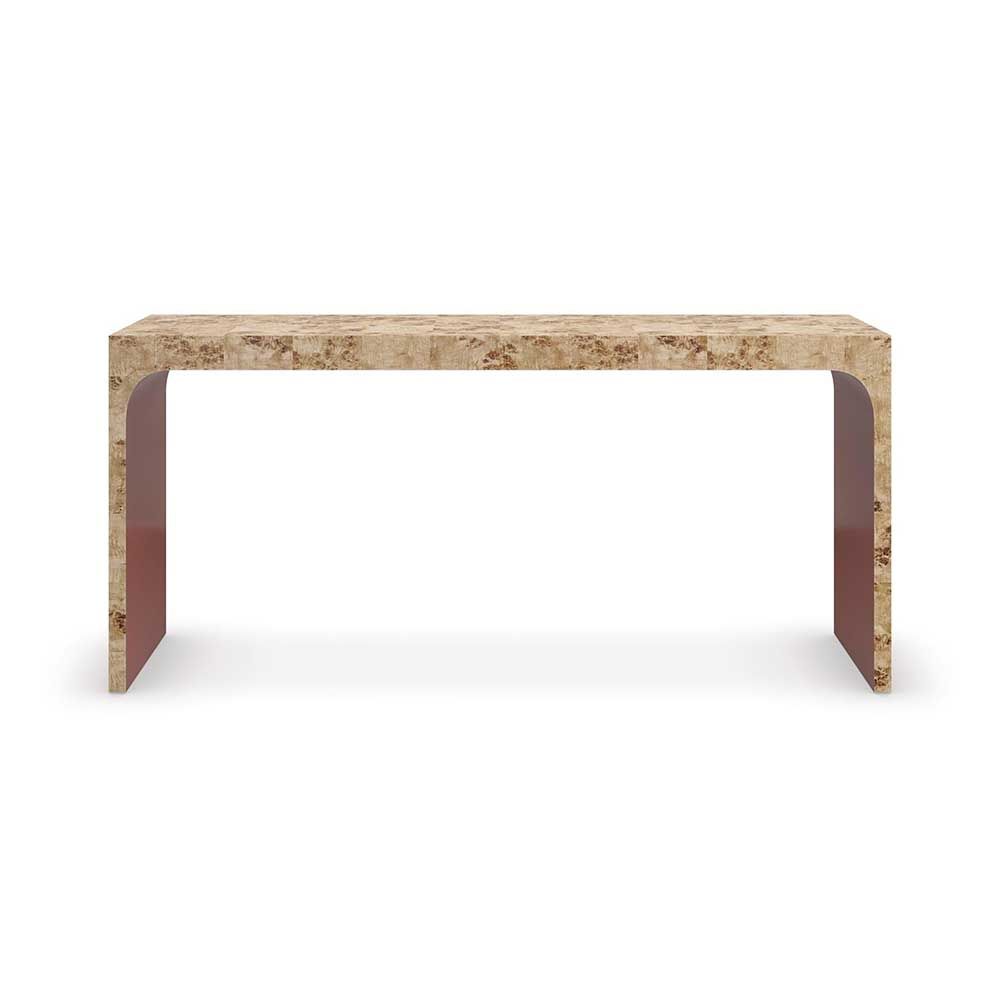 Elegant mappa wood console table