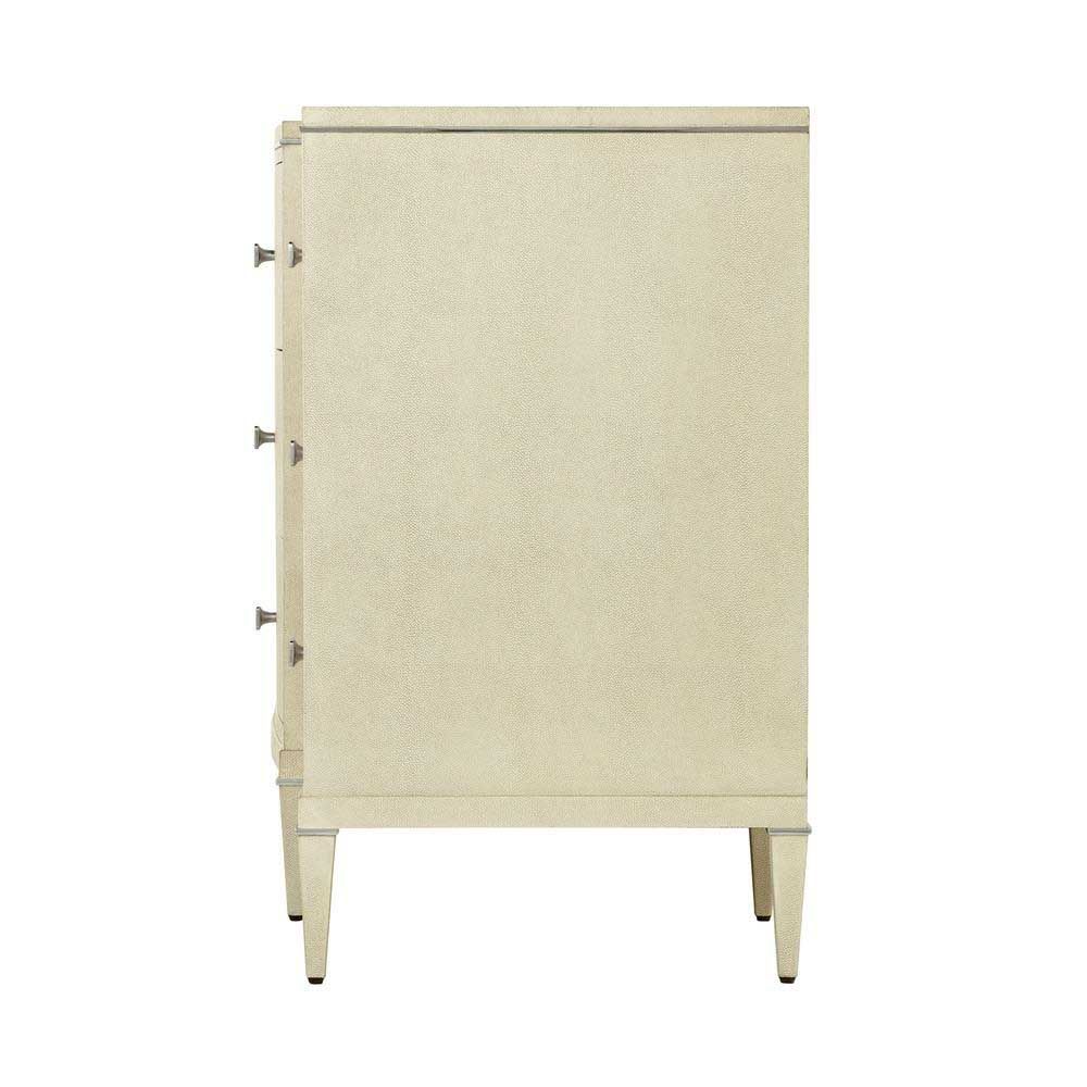 Beautiful, cream dresser with cream shagreen finish