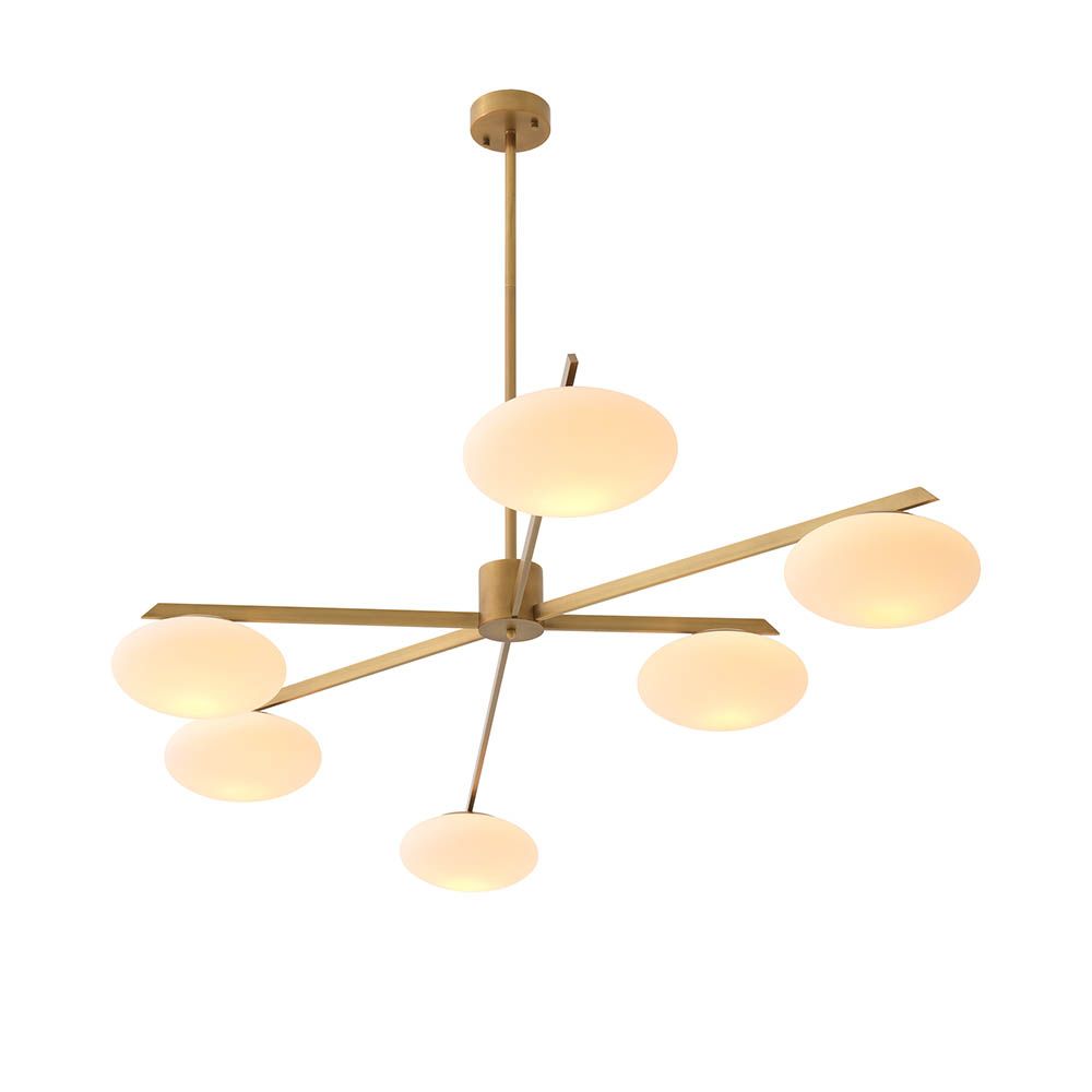 Add a dash of Mid-Century Modern style to your home with the large Evergreen Chandelier.