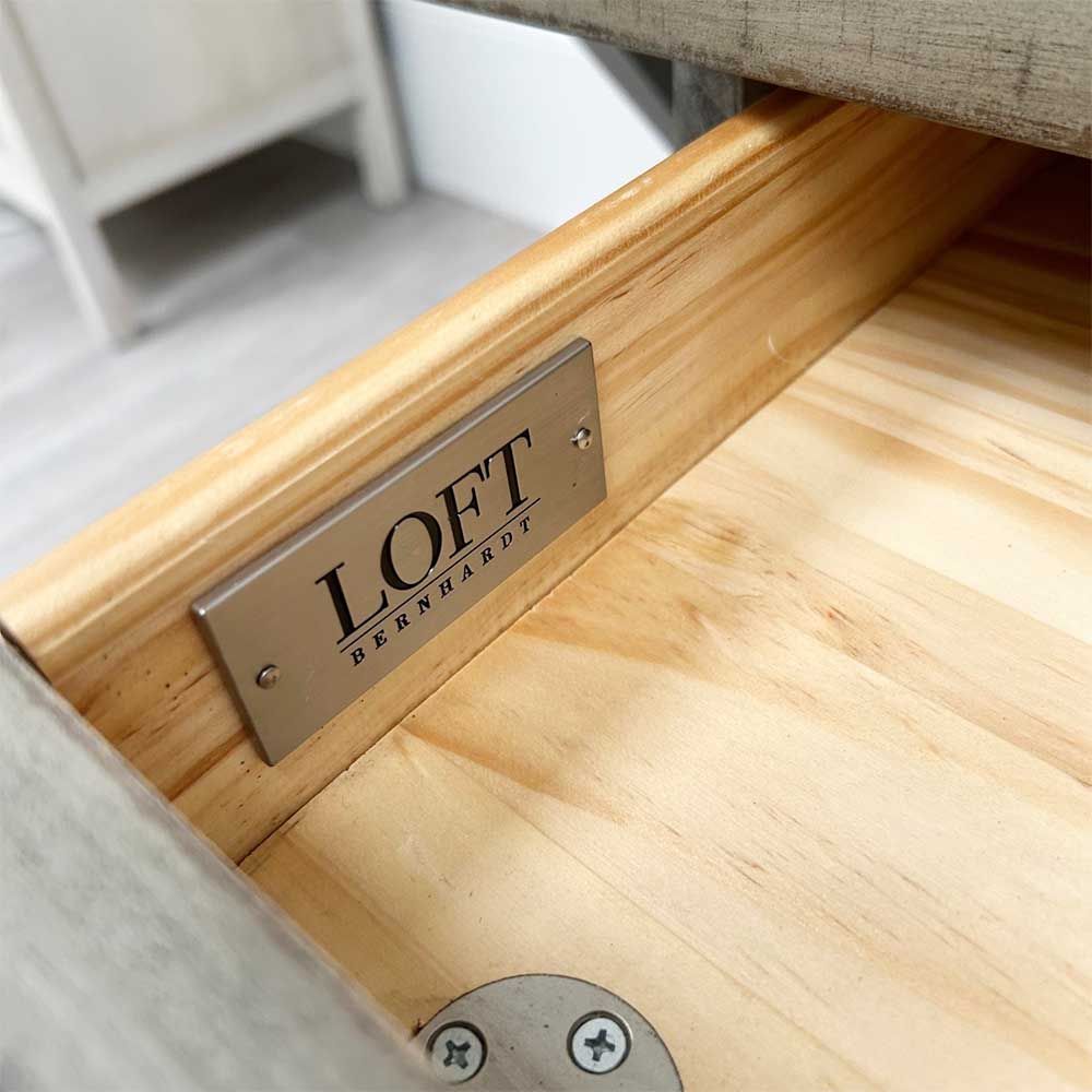 Sophisticated wooden desk with frieze drawer and crossed legs