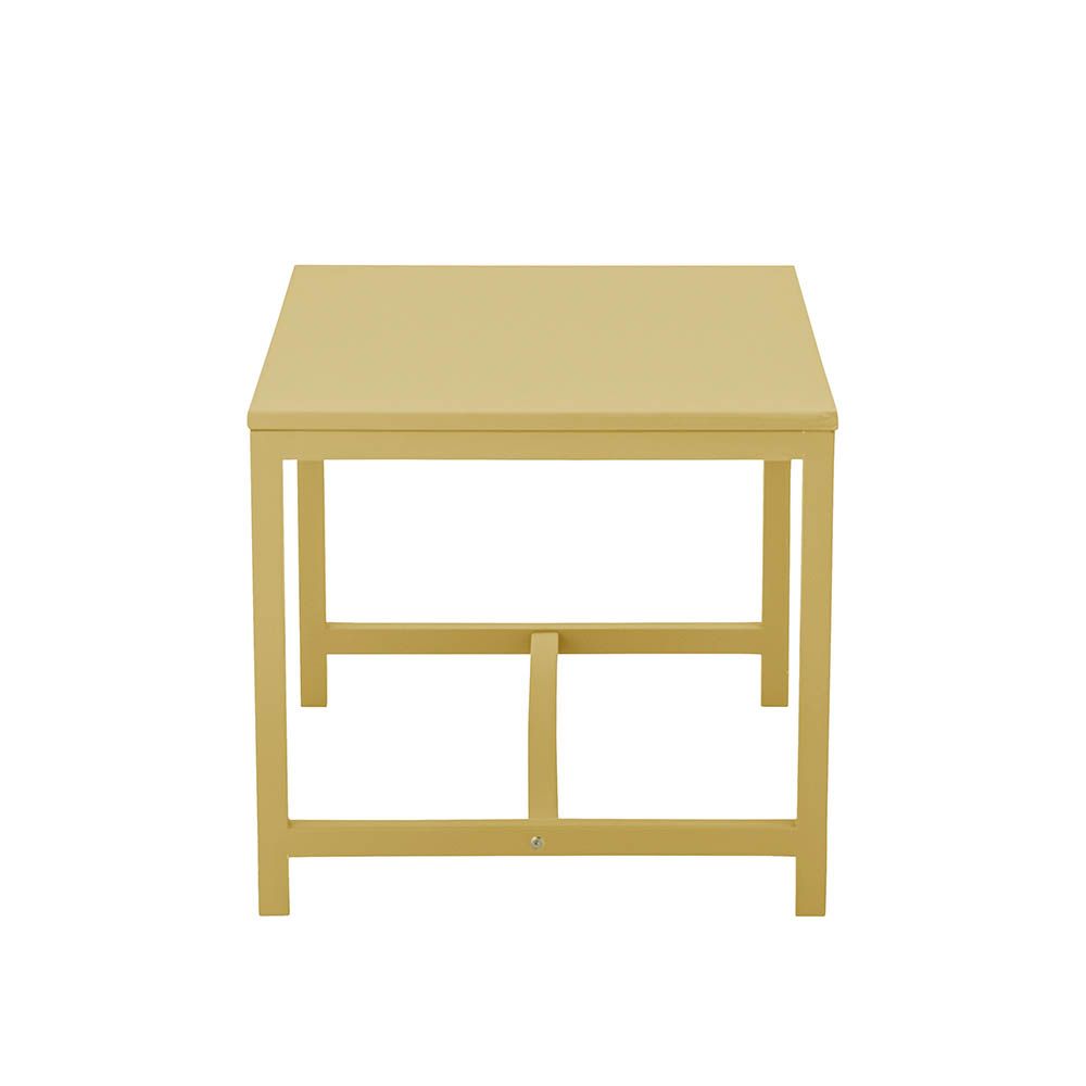 Yellow rubberwood table