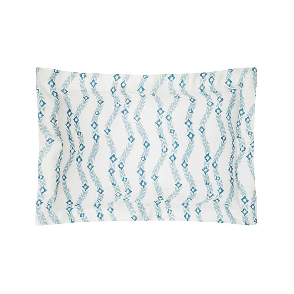 Tumbleweed design silk cushion in a beautiful baby blue