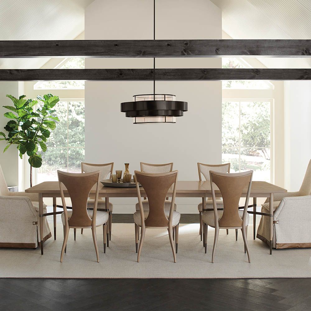 Large light outlet wood dining table