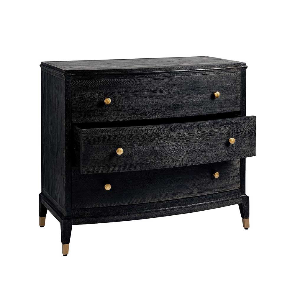 expresso oak chest of drawers