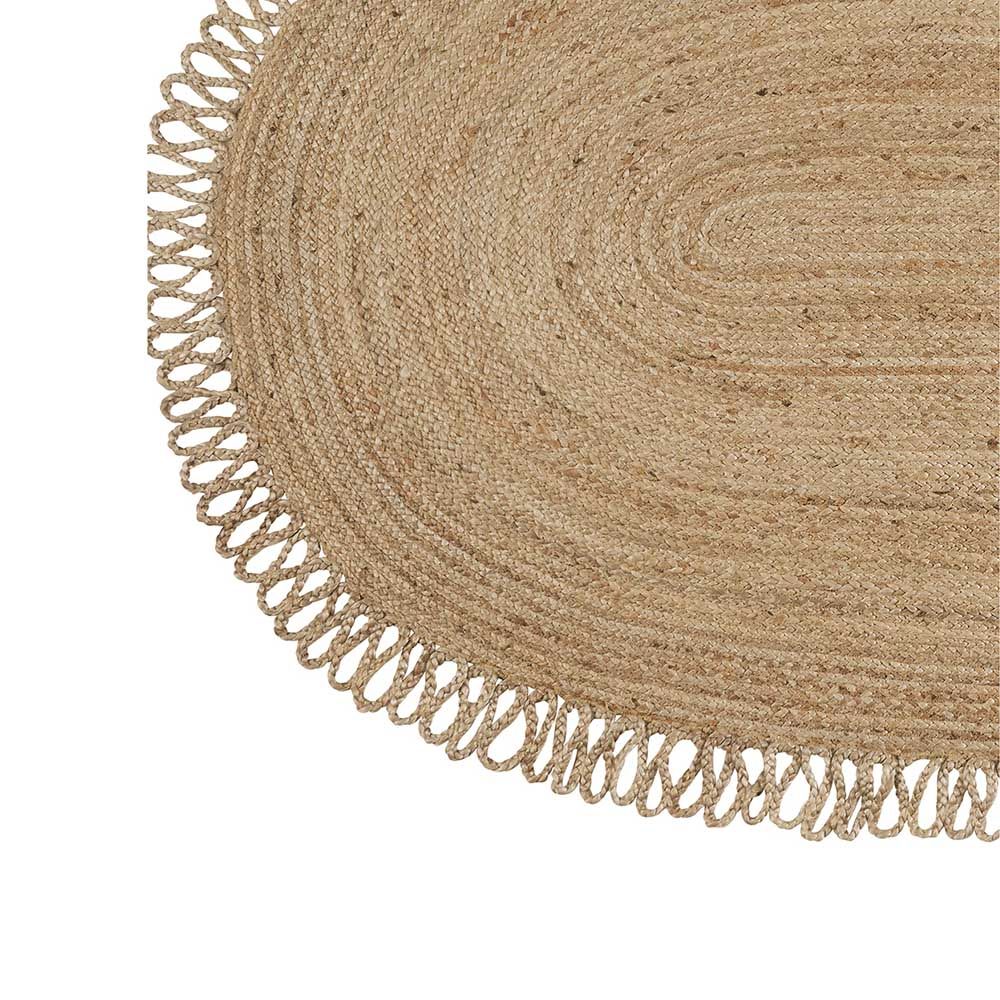 Oval Jute Rug - 250 x 140 cm