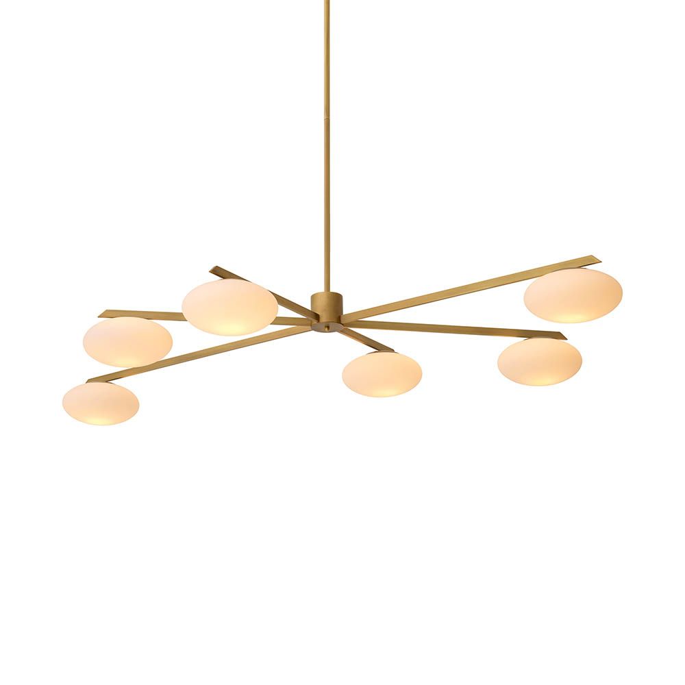 Add a dash of Mid-Century Modern style to your home with the large Evergreen Chandelier.