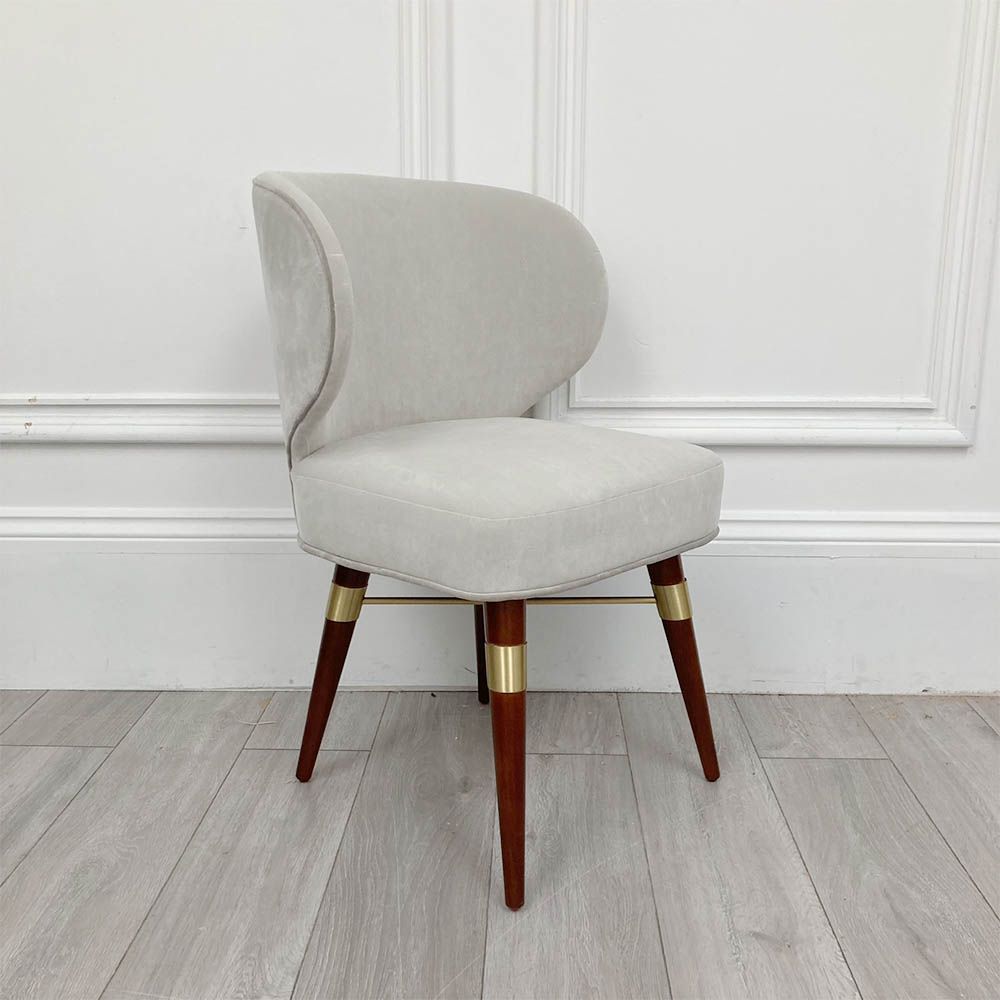 Louis velvet deals dining chair