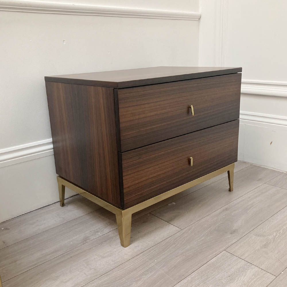 Smoked oak side on sale table