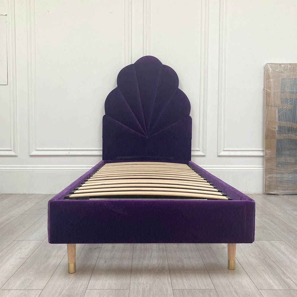Purple outlet velvet headboard