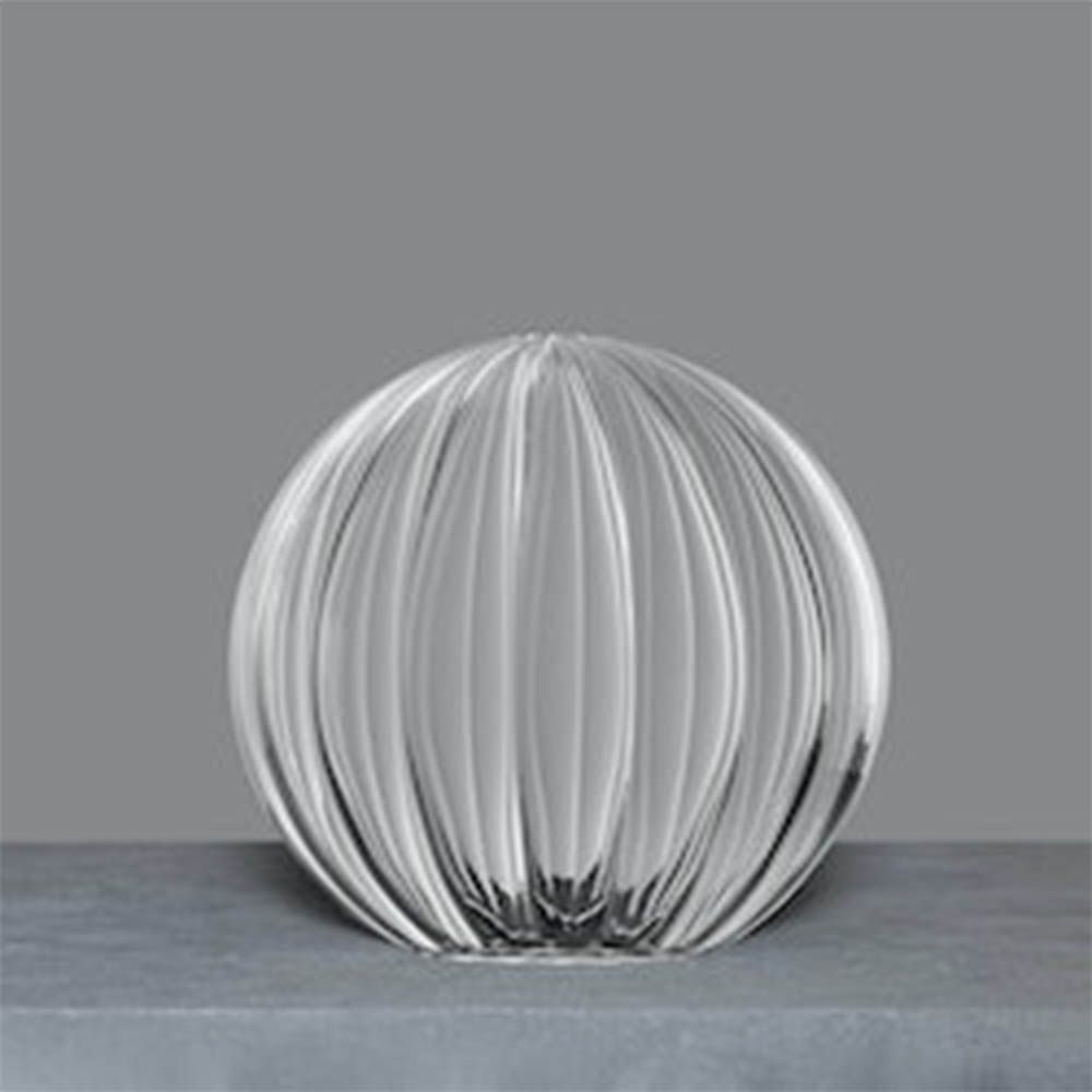 Round wall sconce with transparent glass shade with a gorgeous natural brushed brass finish