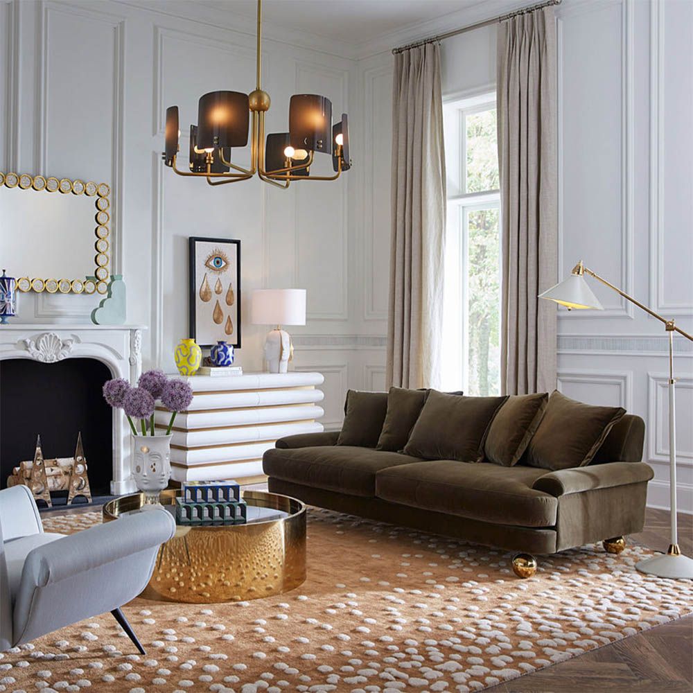 Oversized velvet hot sale sofa