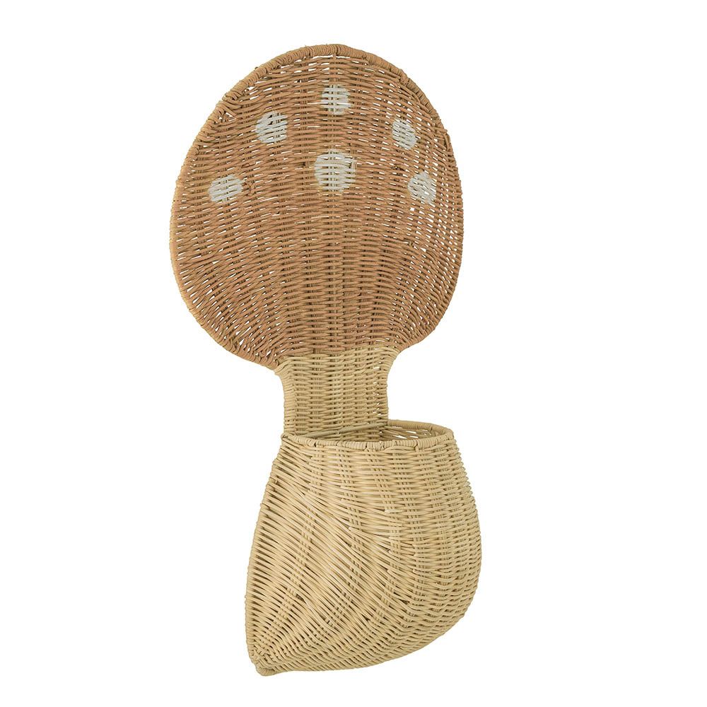 Wall mounted mushroom design basket