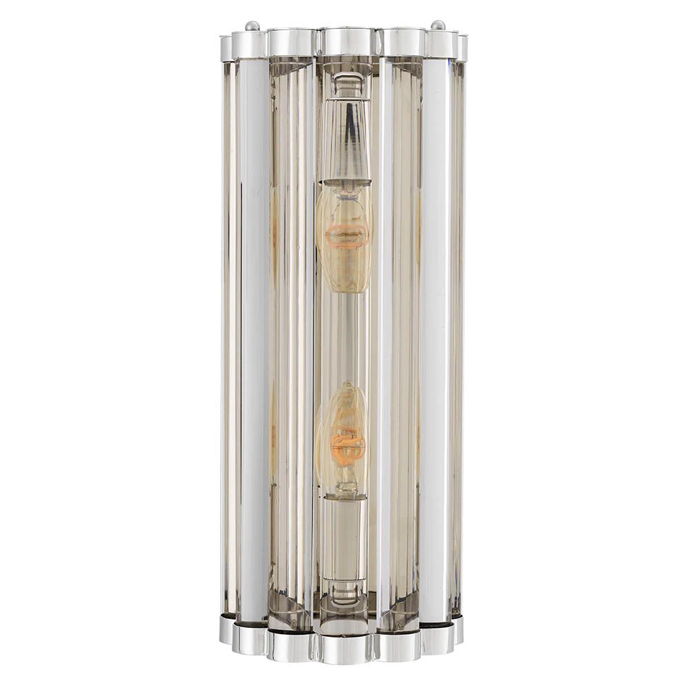 Nickel finish wall lamp