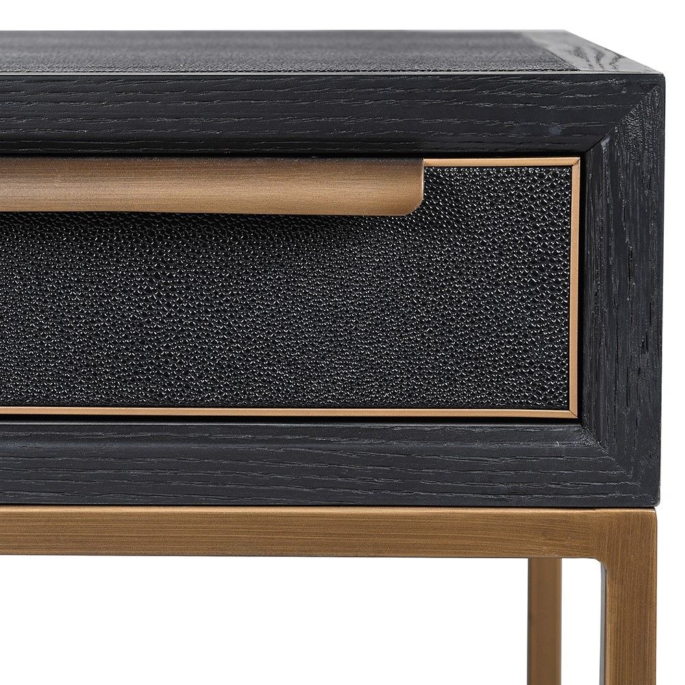 Auric Noir Console Table