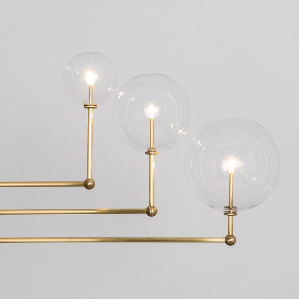 Universe Chandelier - Natural Brass