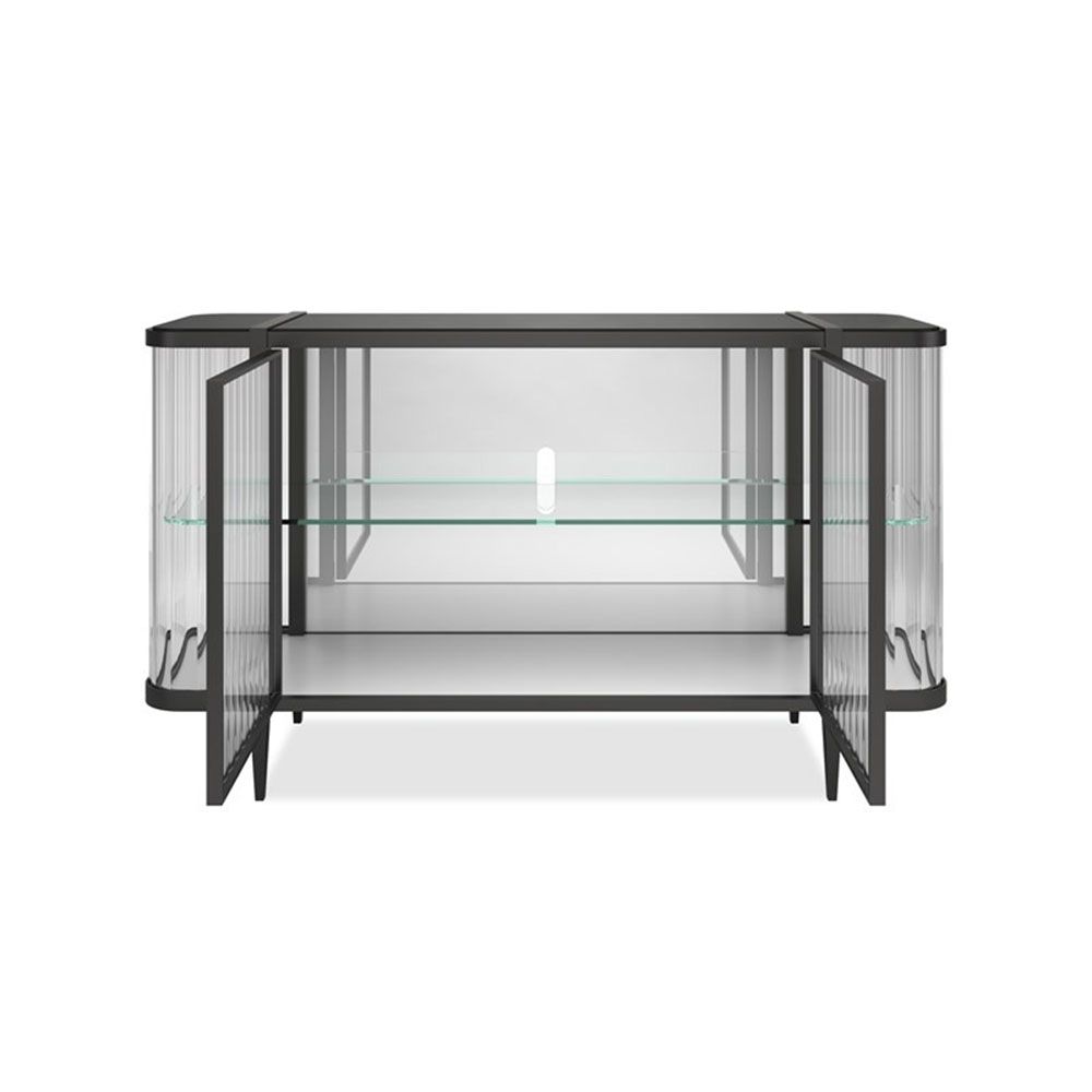 Discover the exquisite Bellagio Cabinet in dark finish by Caracole. Elevate your space with its elegant design and functional storage solutions.
