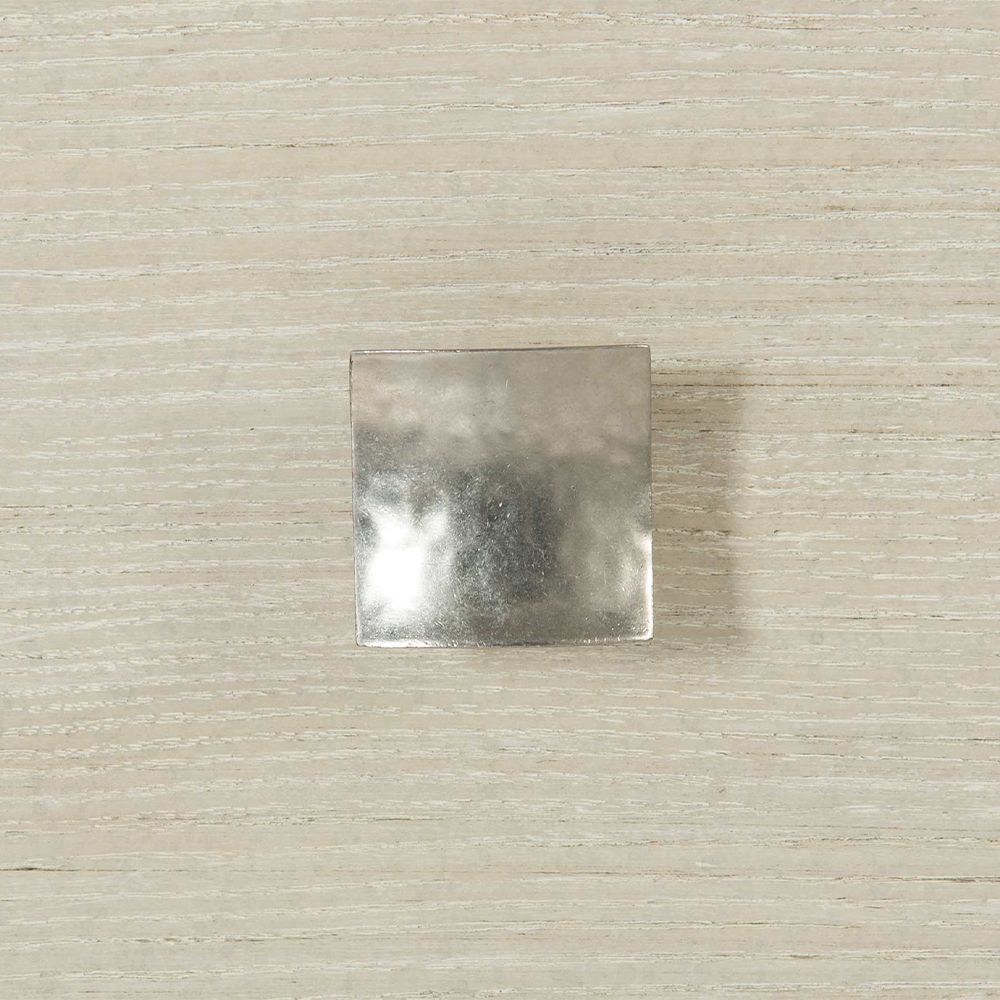 A gorgeous dresser from Bernhardt with a natural finish, tarnished nickel accents and nine drawers