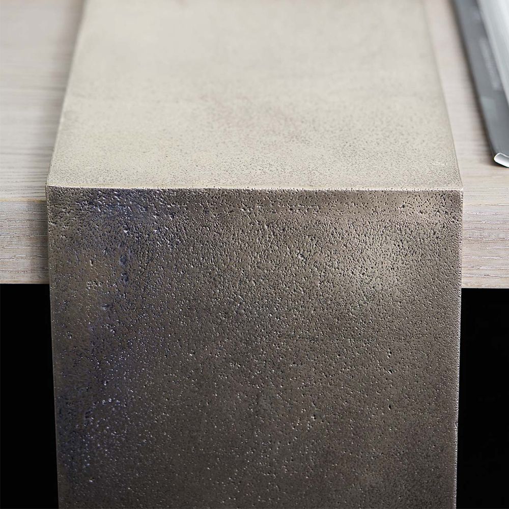 A luxurious console table by Bernhardt with a unique design and open display space 