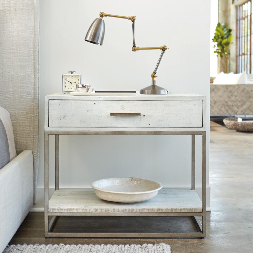 Bernhardt Alvar Bedside Table - White