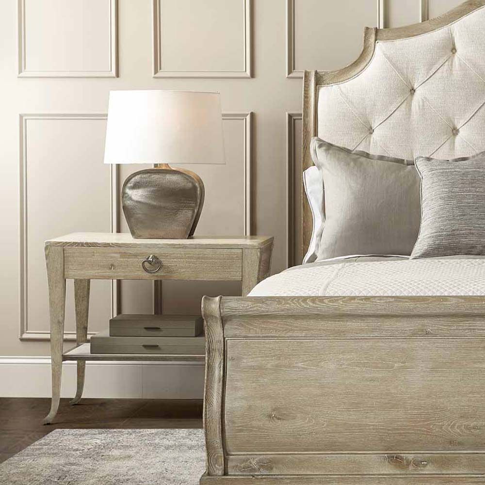 Simple bedside table with one drawer