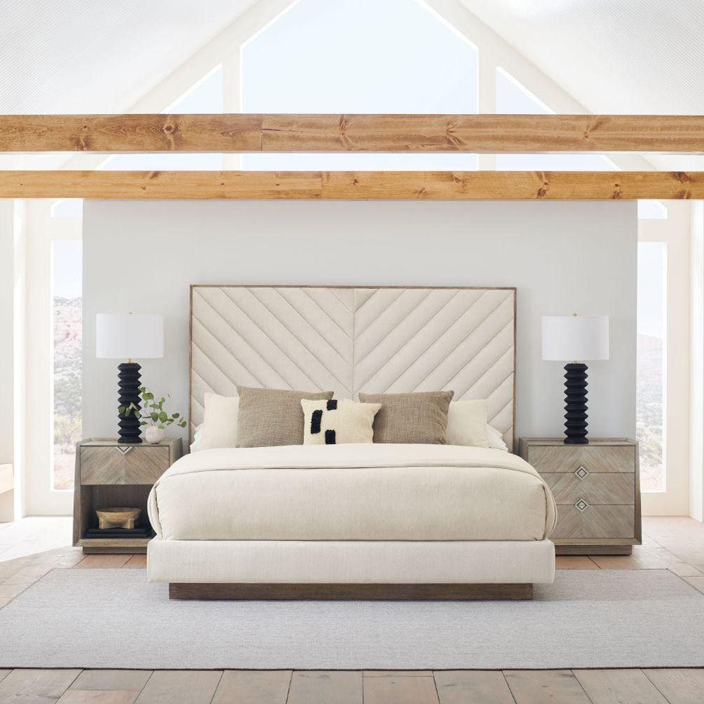 Cream tufted clearance bed king