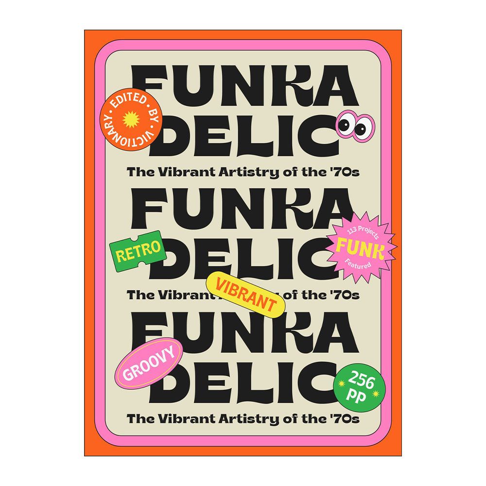 Funkadelic invites readers to step back in time and witness the dynamism of the funky 70’s with a handpicked selection of visual identities and branding designs inspired by the iconic aesthetic of the era.