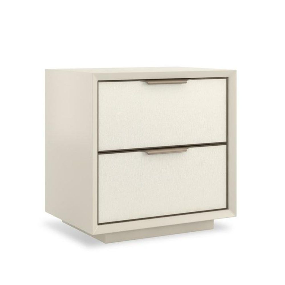 Chic and sleek bedside table with two drawers