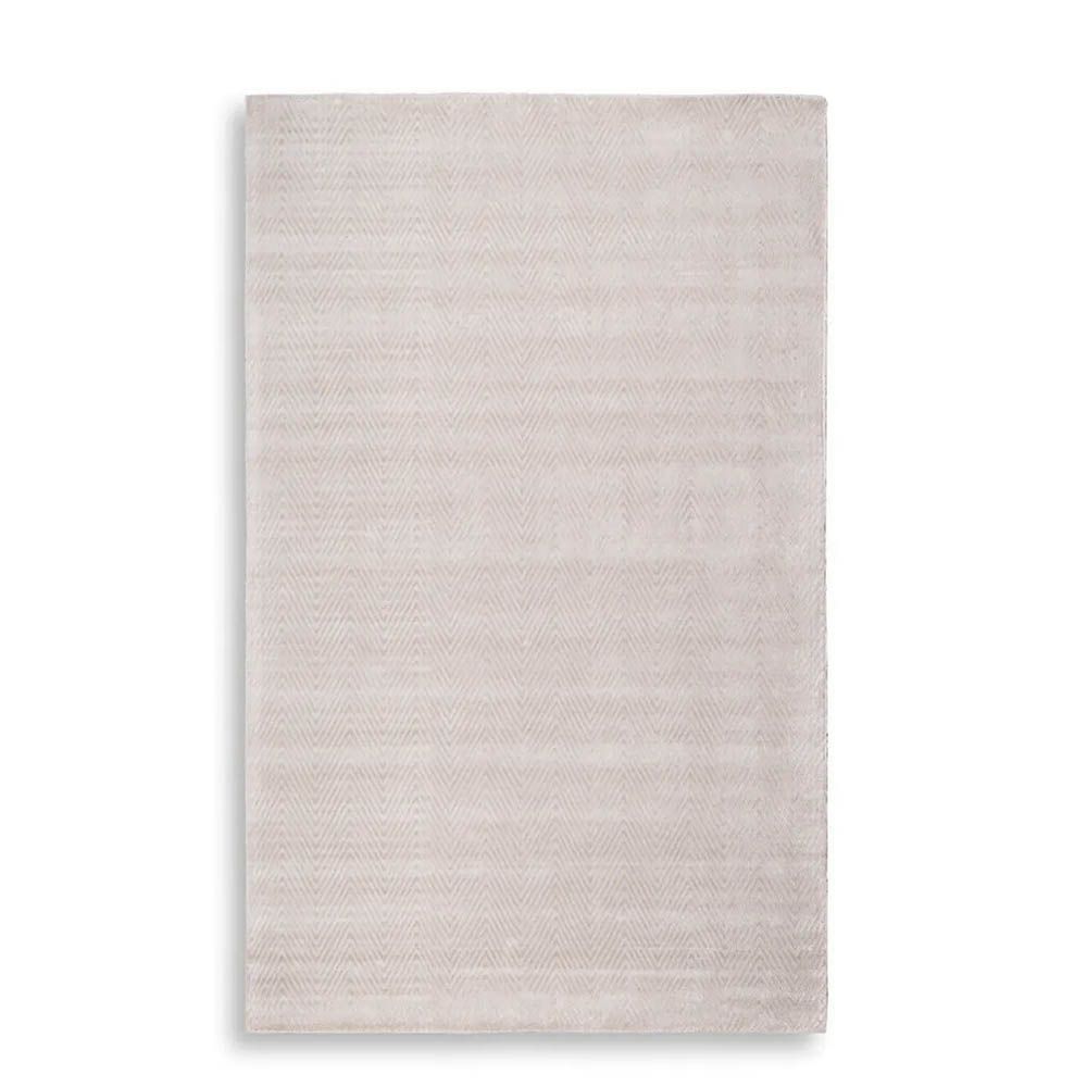 Herringbone patterned rug