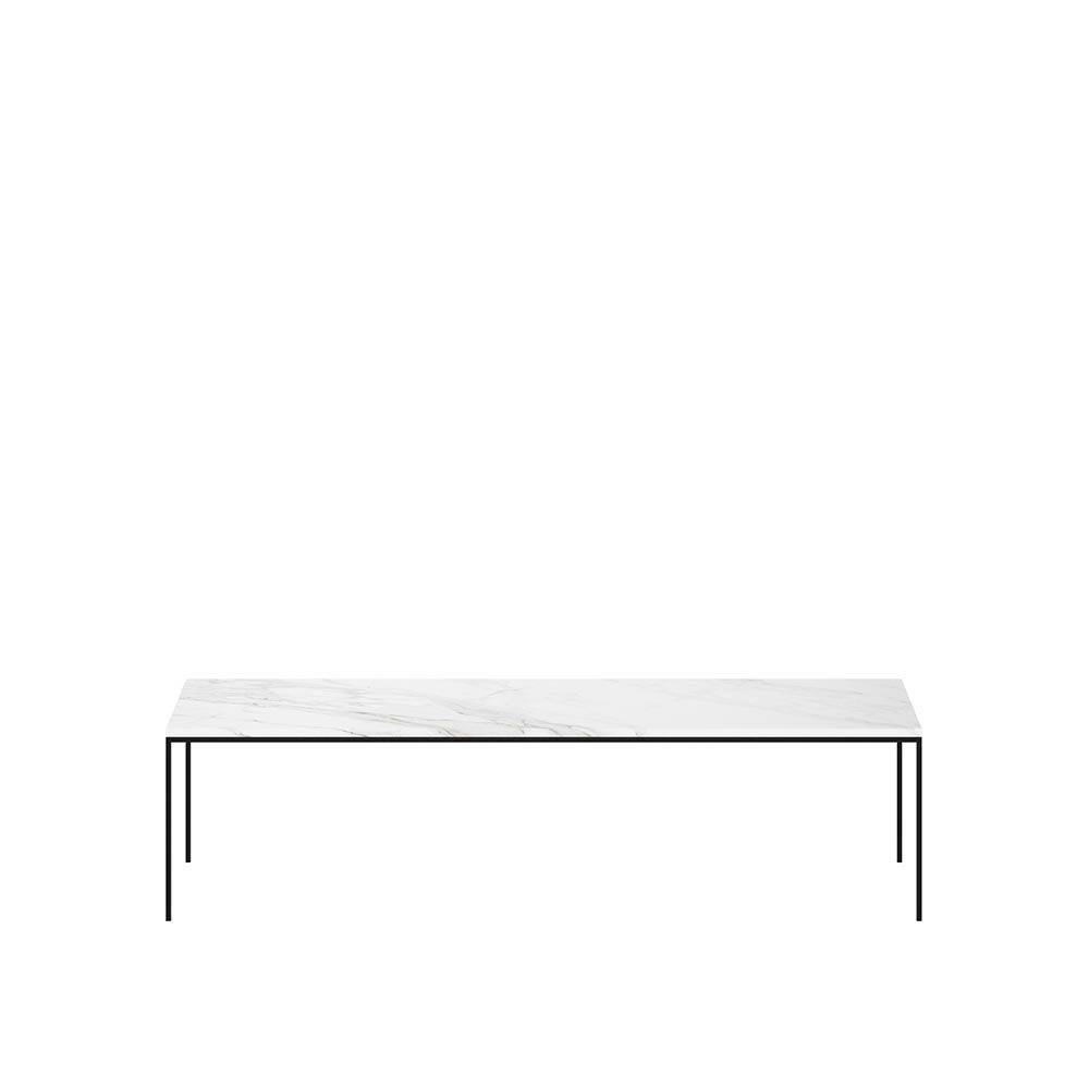 Thin white store coffee table